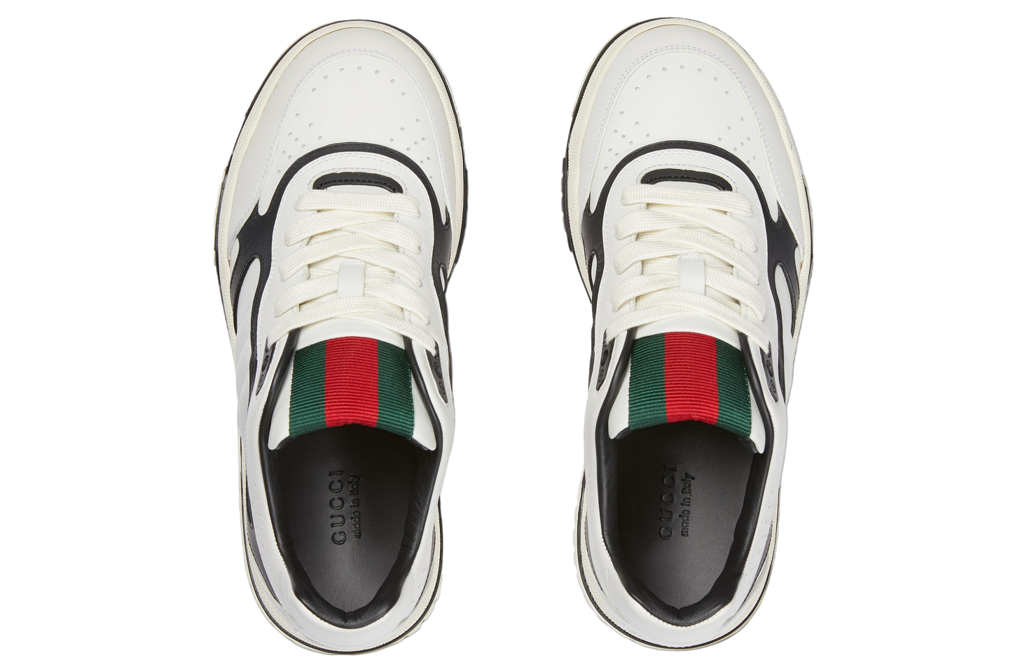 Gucci Re-Web WMNS White Leather / Black