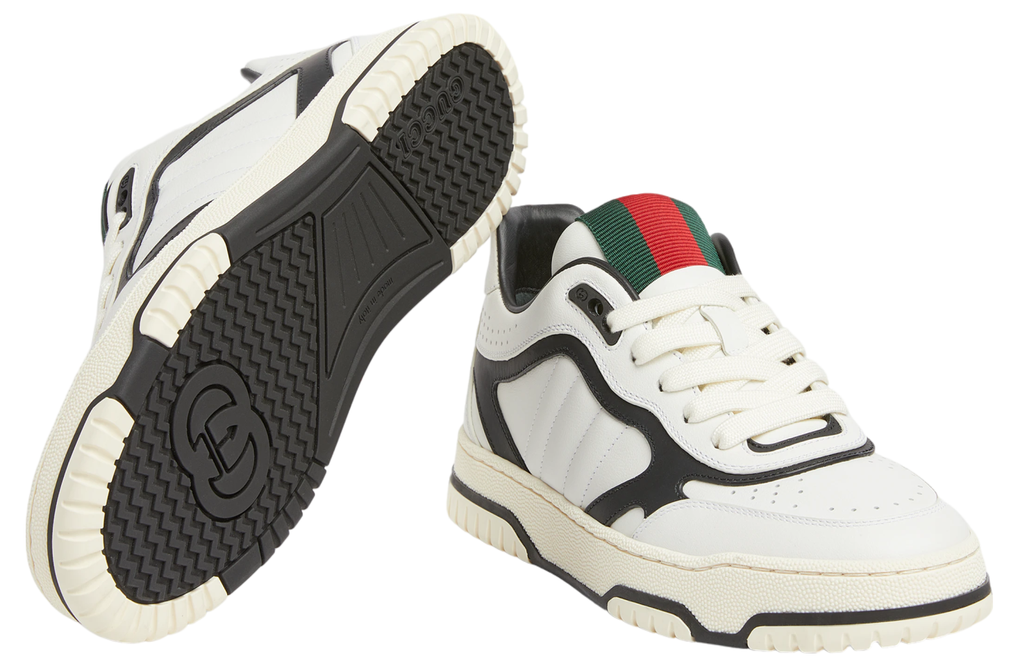 Gucci Re-Web WMNS White Leather / Black