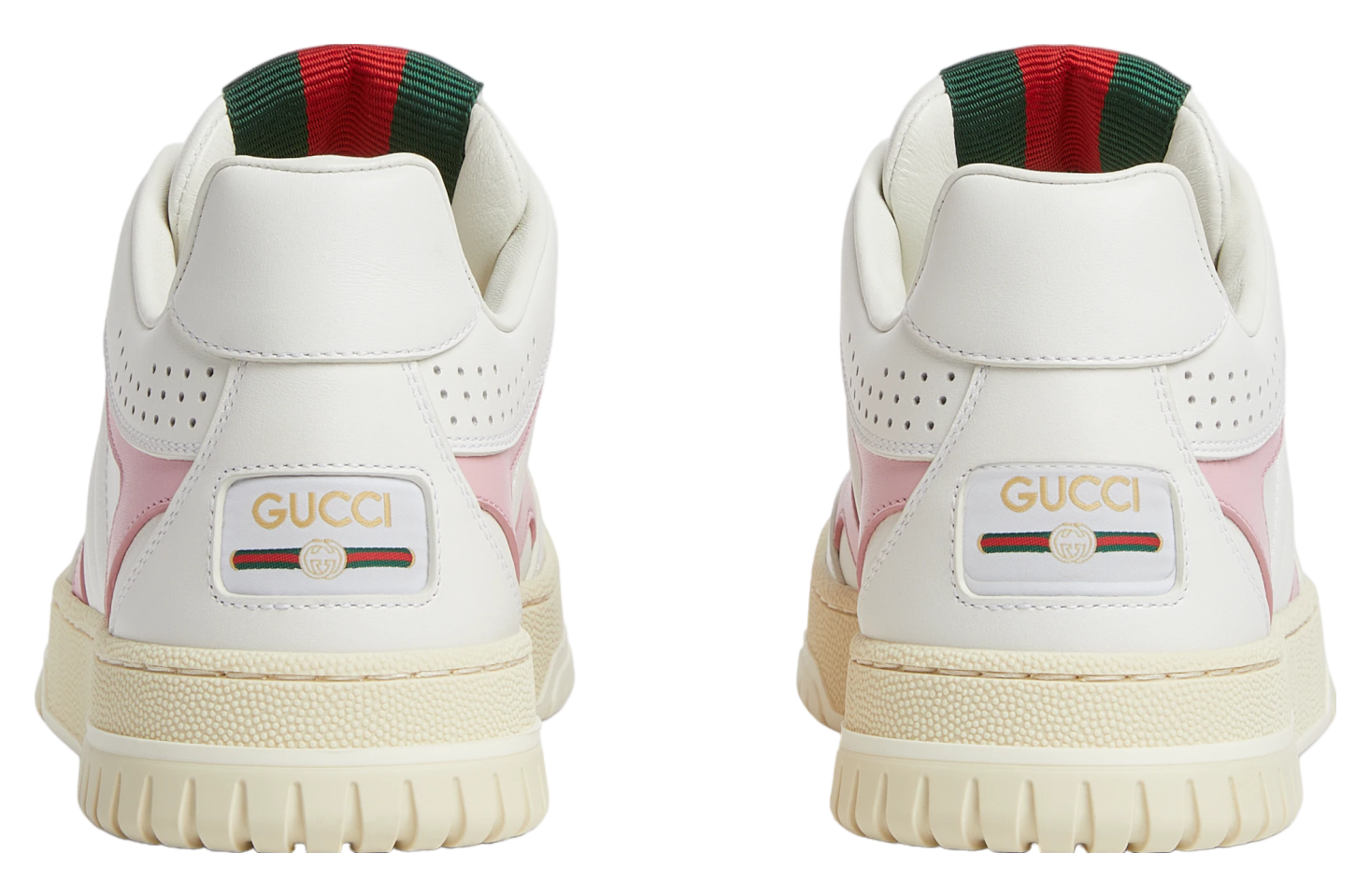 Gucci Re-Web WMNS White Leather / Pink