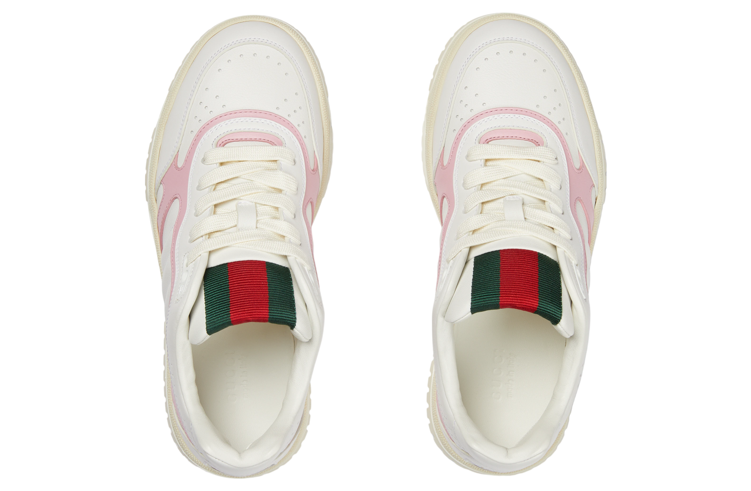 Gucci Re-Web WMNS White Leather / Pink