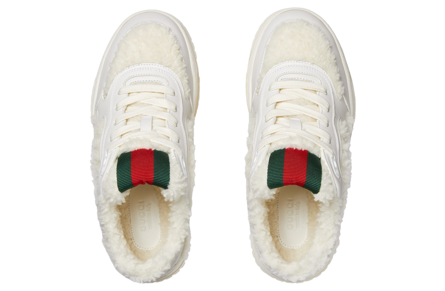 Gucci Re-Web WMNS White Merino Effect Fabric