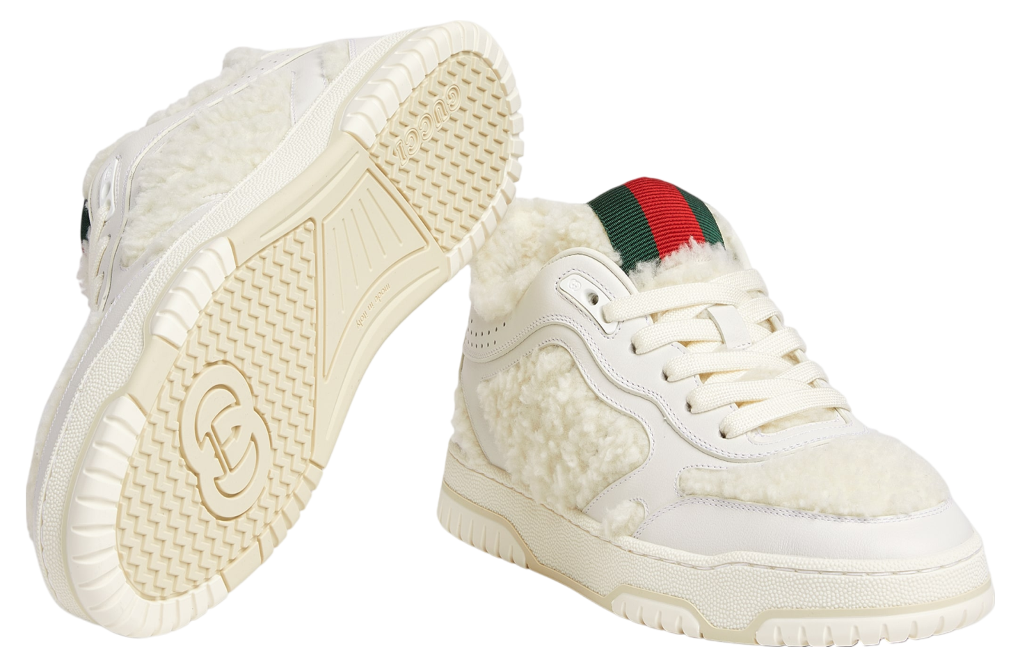 Gucci Re-Web WMNS White Merino Effect Fabric