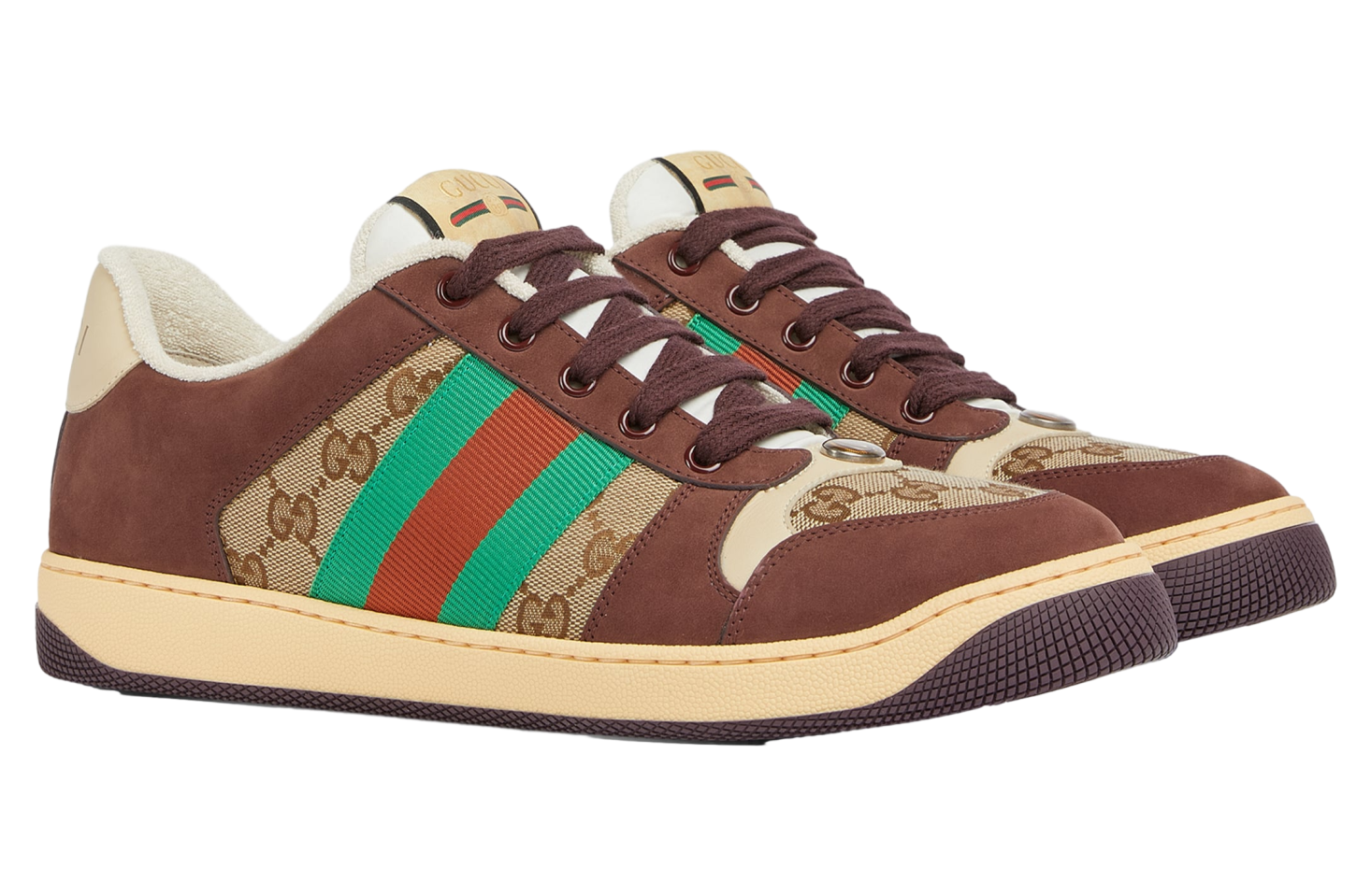 Gucci Screener Beige / Dark Brown Gg Canvas