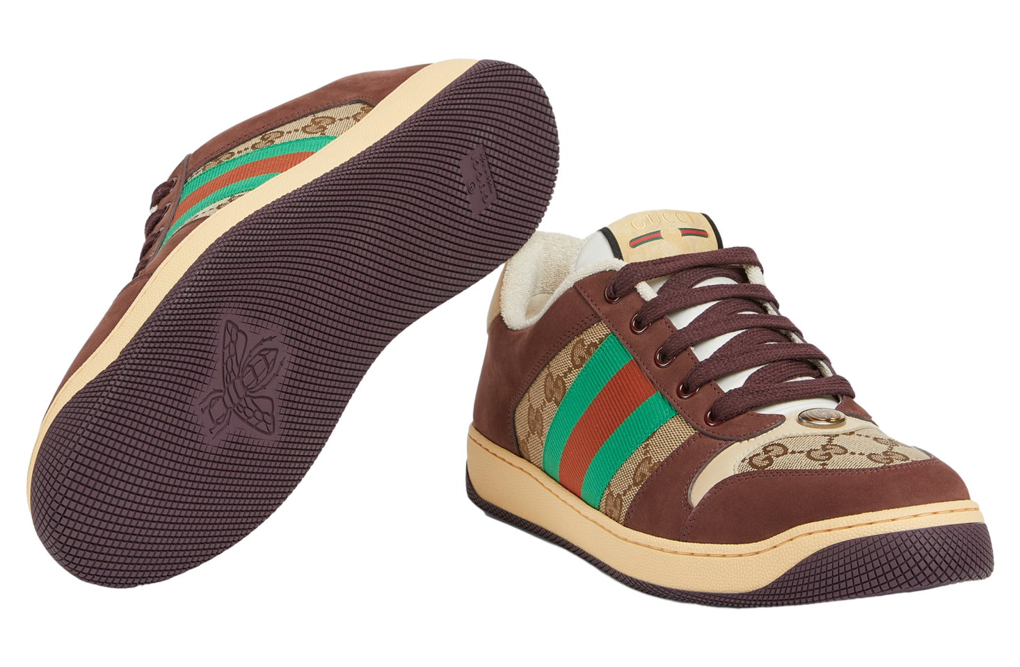 Gucci Screener Beige / Dark Brown Gg Canvas