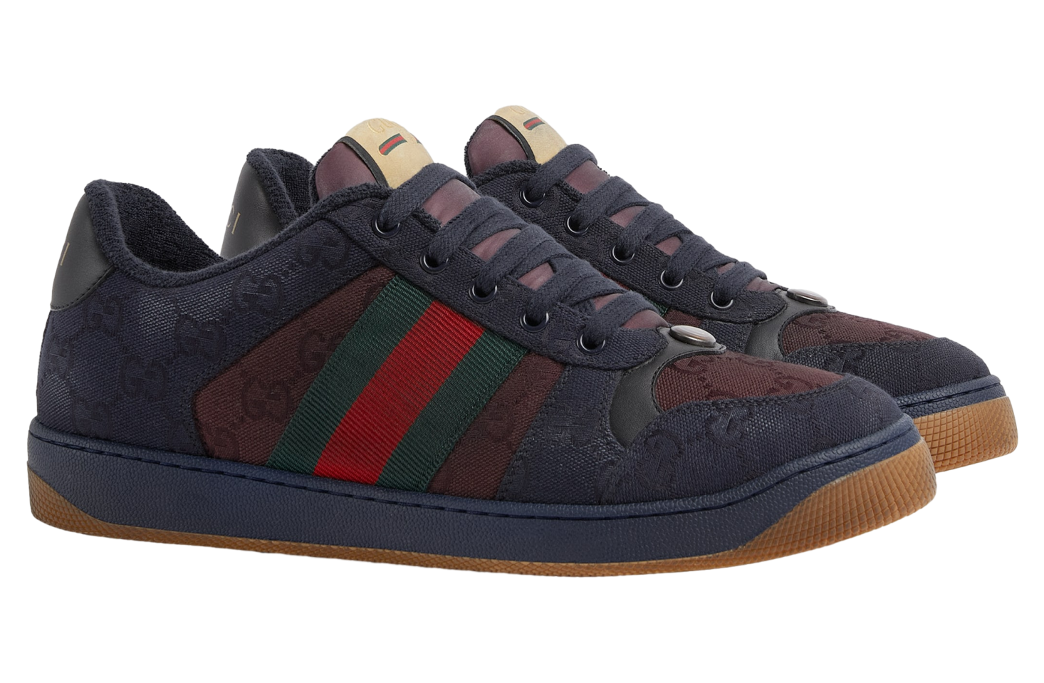 Gucci Screener Dark Blue Gg Canvas