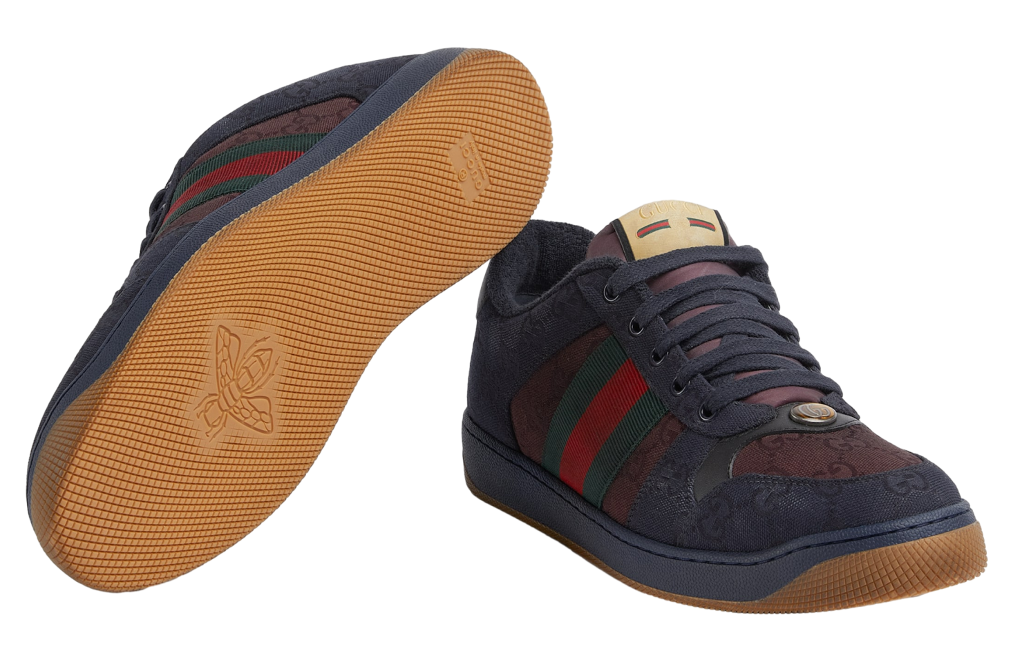 Gucci Screener Dark Blue Gg Canvas