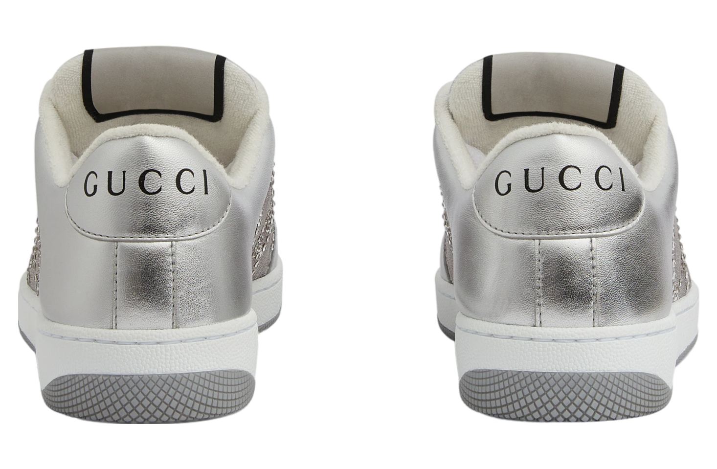 Gucci Screener GG WMNS Metallic Silver Leather