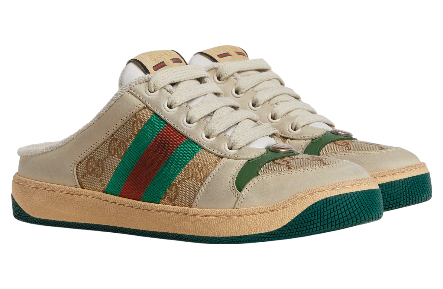 Gucci Screener Mule WMNS Beige Leather