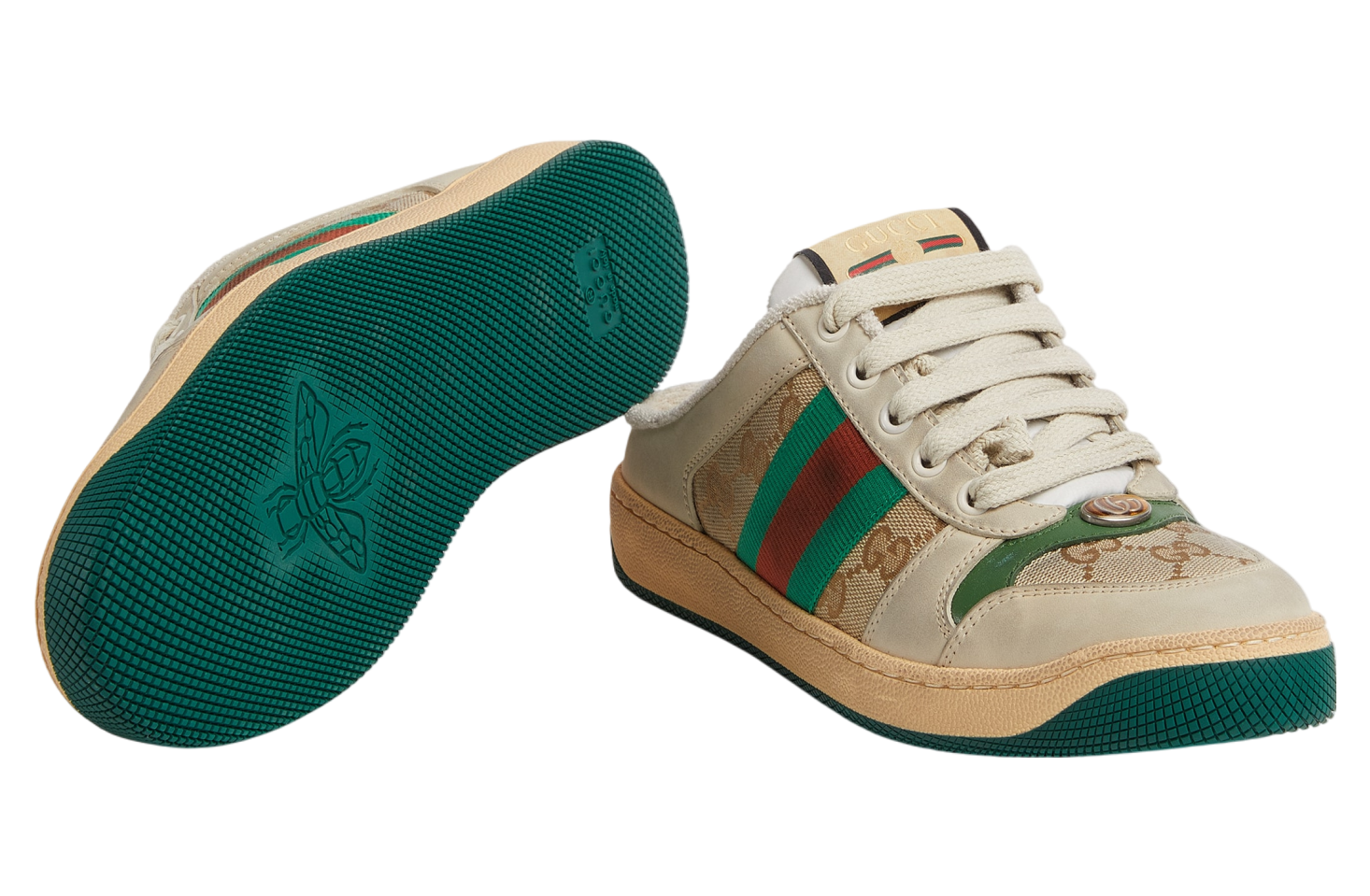 Gucci Screener Mule WMNS Beige Leather