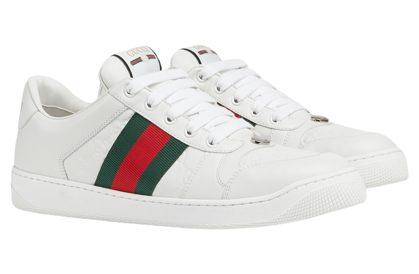 Gucci Screener White Leather