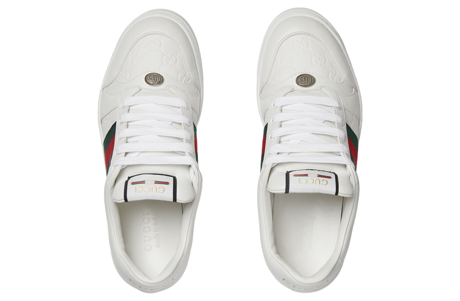 Gucci Screener White Leather