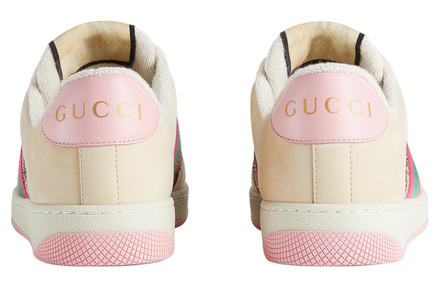 Gucci Screener With Crystals WMNS Beige / Ebony Gg Canvas