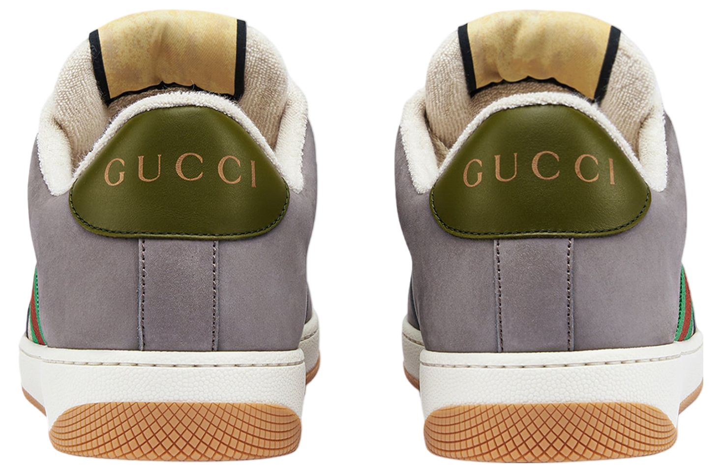 Gucci Screener With Web Beige Gg Supreme Canvas