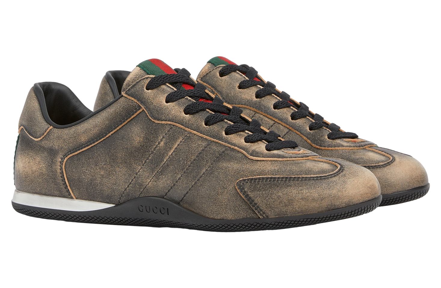 Gucci Shift Black Leather / Olive