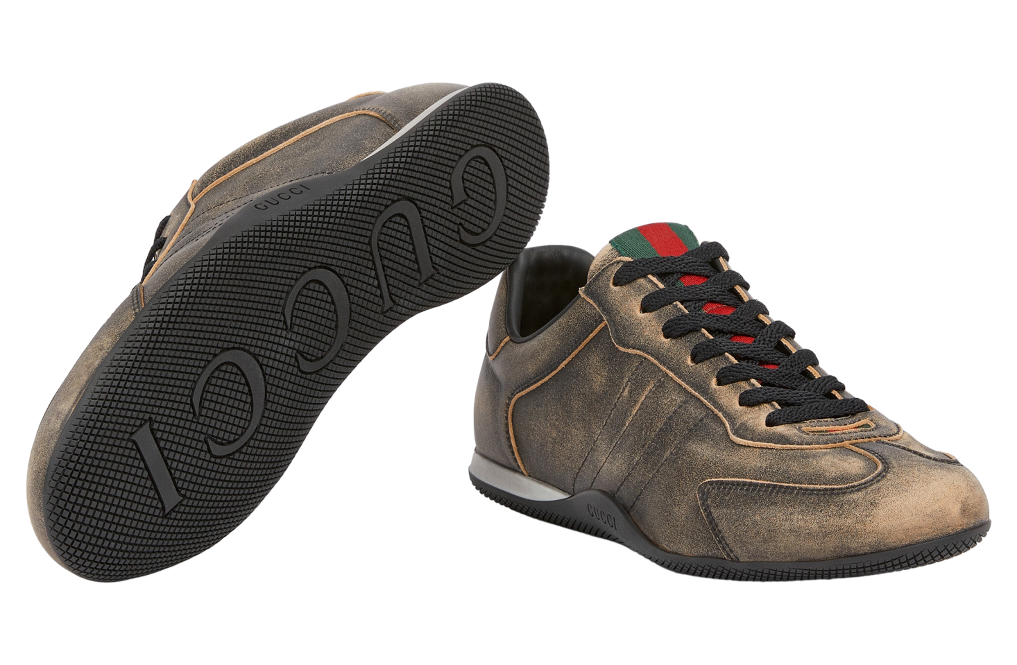 Gucci Shift Black Leather / Olive