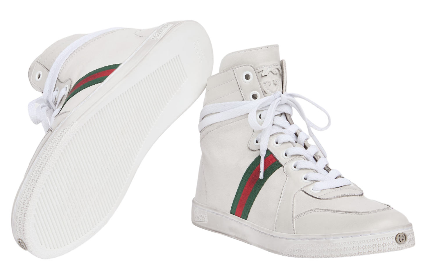Gucci Stretch High WMNS White Leather