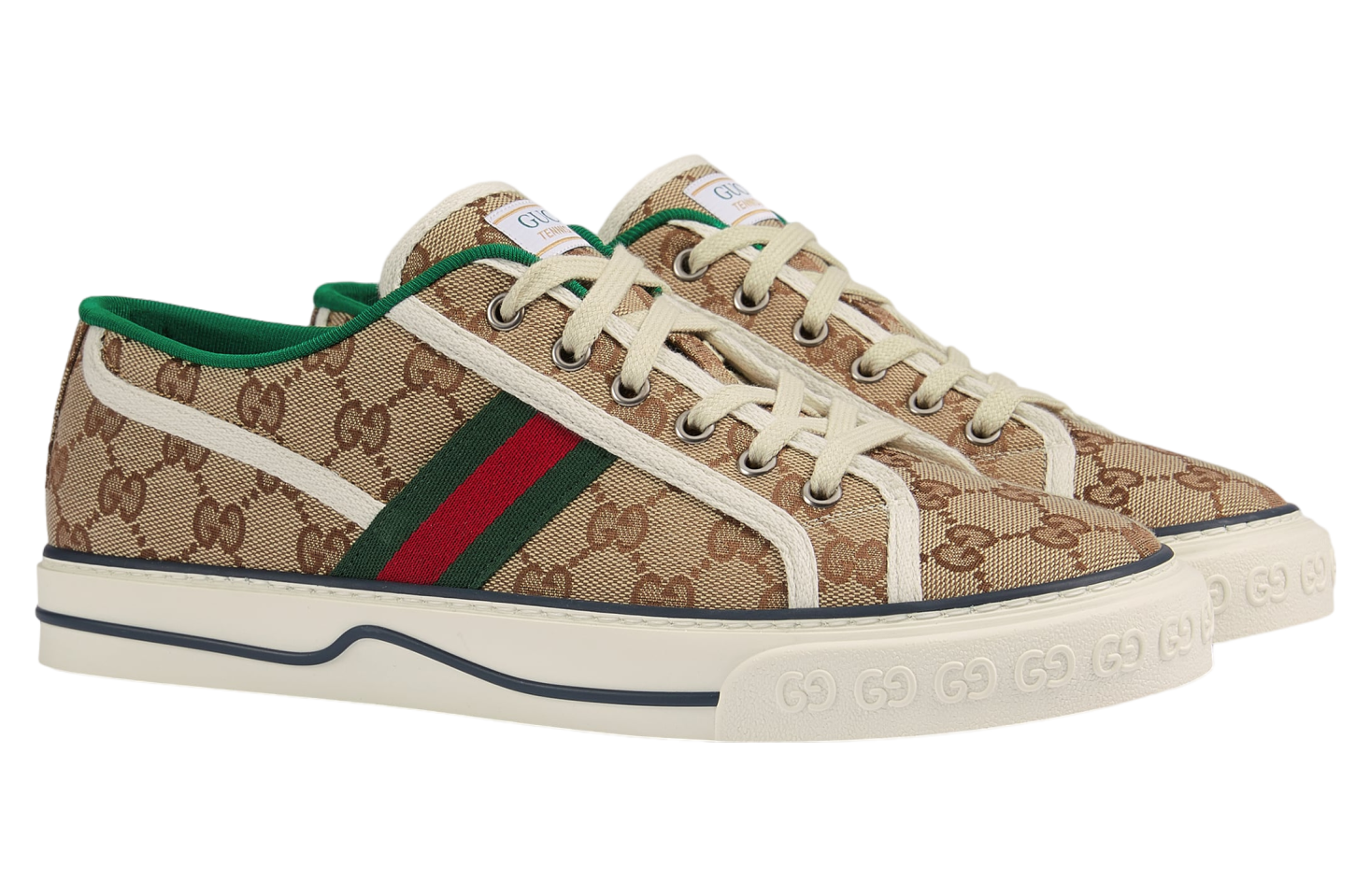 Gucci Tennis 1977 Beige / Ebony Original Gg Canvas