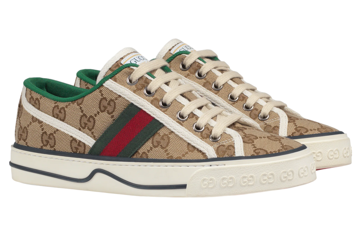 Gucci Tennis 1977 WMNS Beige / Ebony Original Gg Canvas