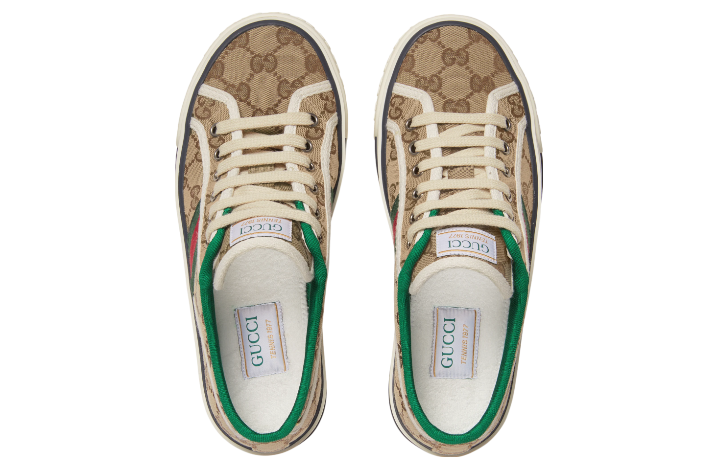 Gucci Tennis 1977 WMNS Beige / Ebony Original Gg Canvas