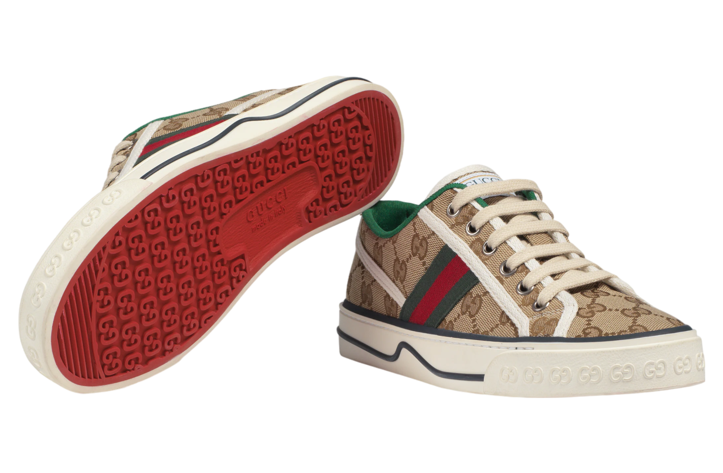 Gucci Tennis 1977 WMNS Beige / Ebony Original Gg Canvas