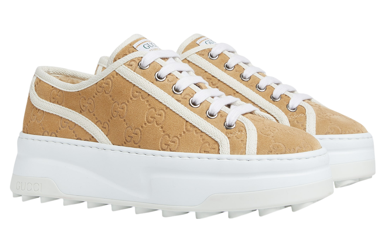 Gucci Tennis 1977 WMNS Beige Gg Suede