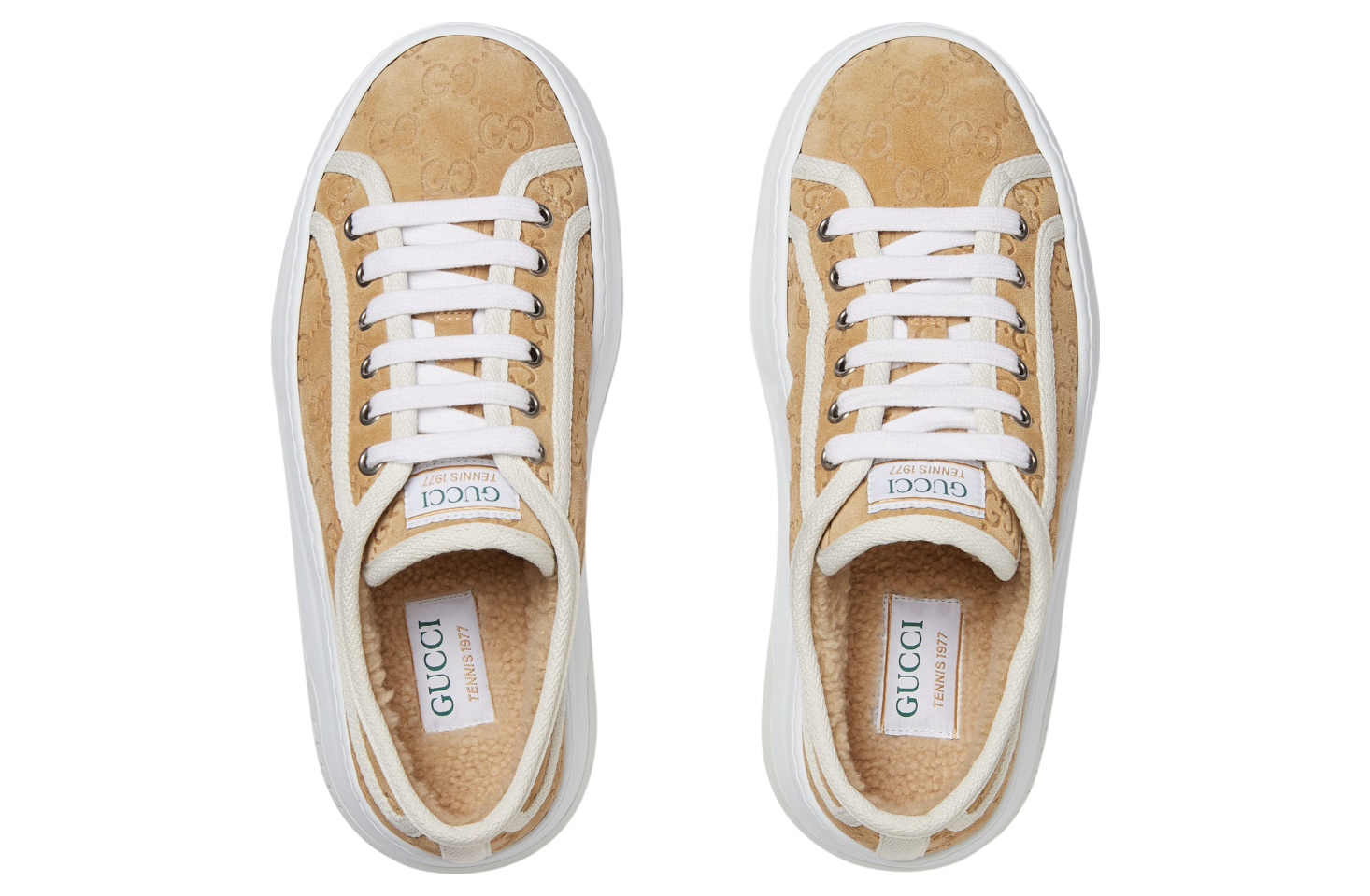 Gucci Tennis 1977 WMNS Beige Gg Suede