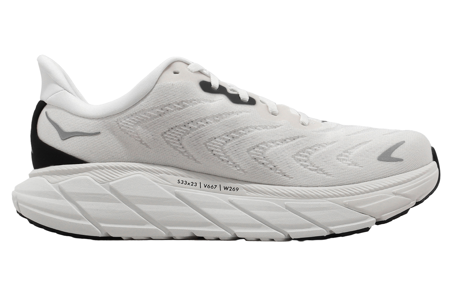 Hoka Arahi 6 2E Wide Champagne White / Metallic Grey