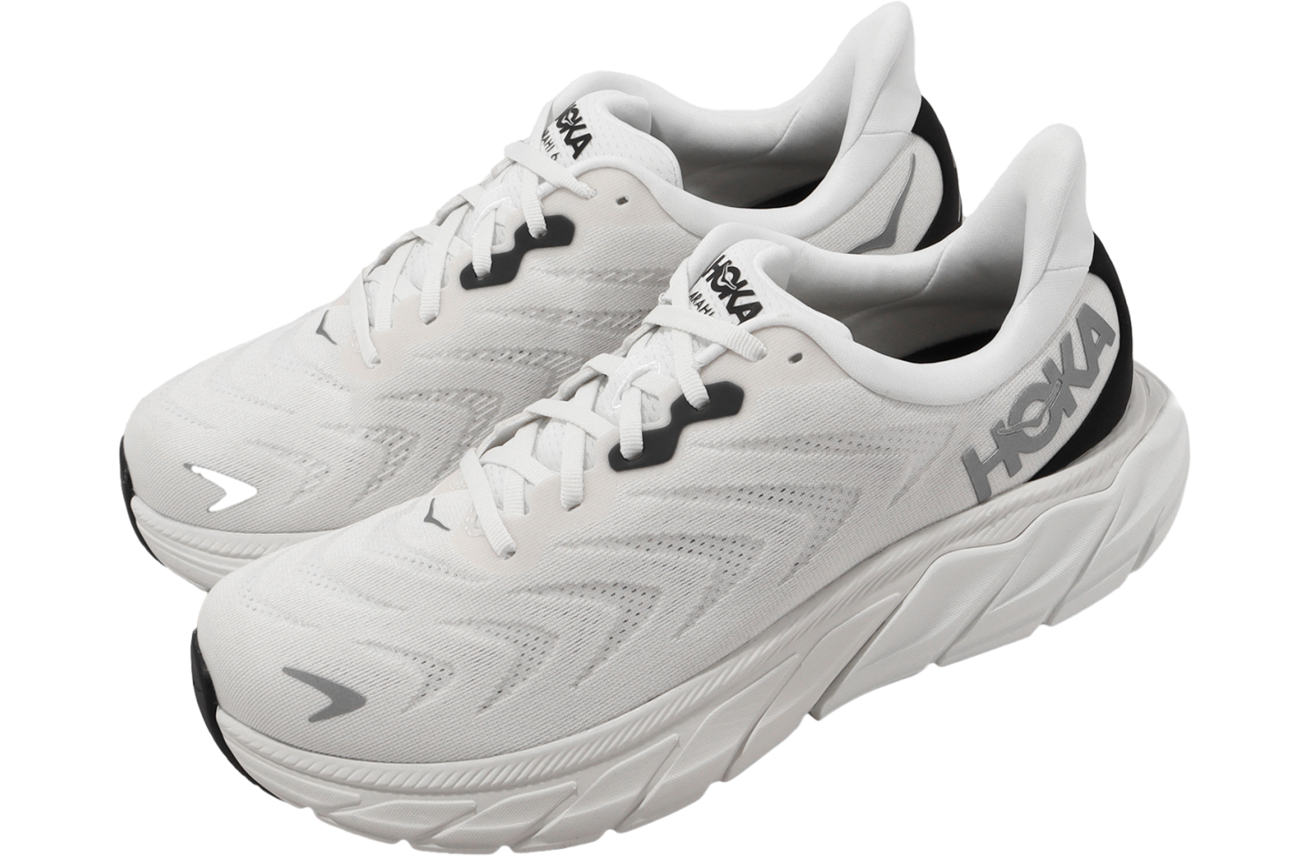 Hoka Arahi 6 2E Wide Champagne White / Metallic Grey