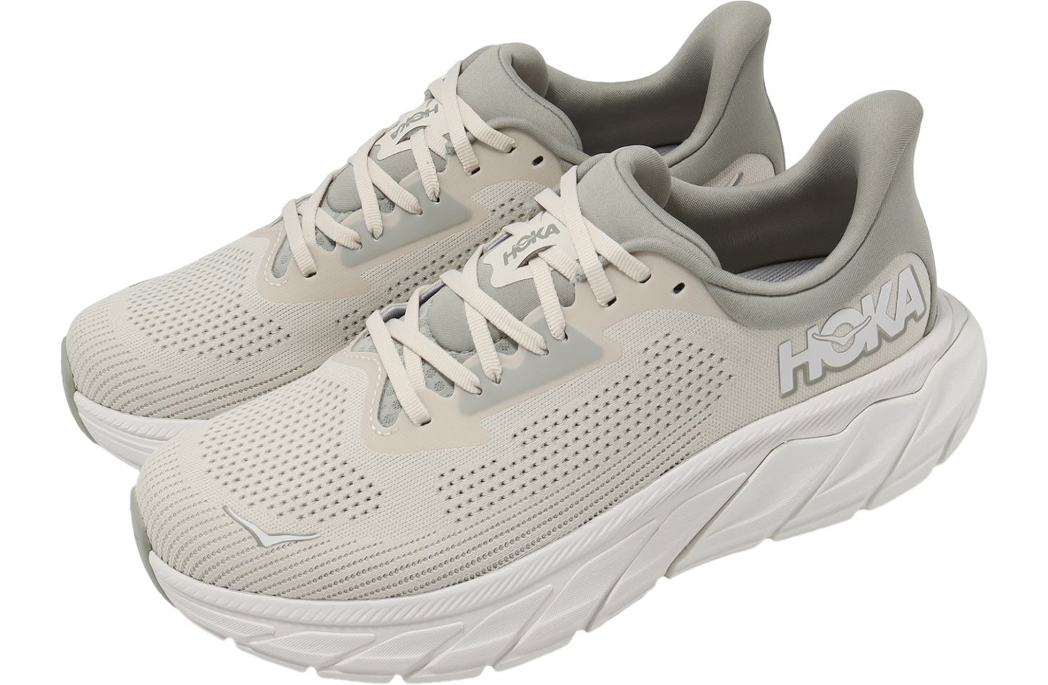 Hoka Arahi 7 2E Wide Beige / Grey