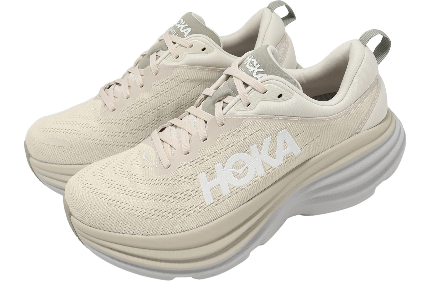 Hoka Bondi 8 2E Wide Oak Milk / Barley