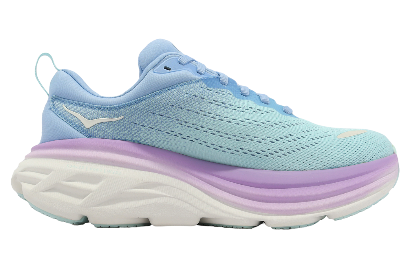 Hoka Bondi 8 D Wide WMNS Airy Blue / Sunlit Ocean