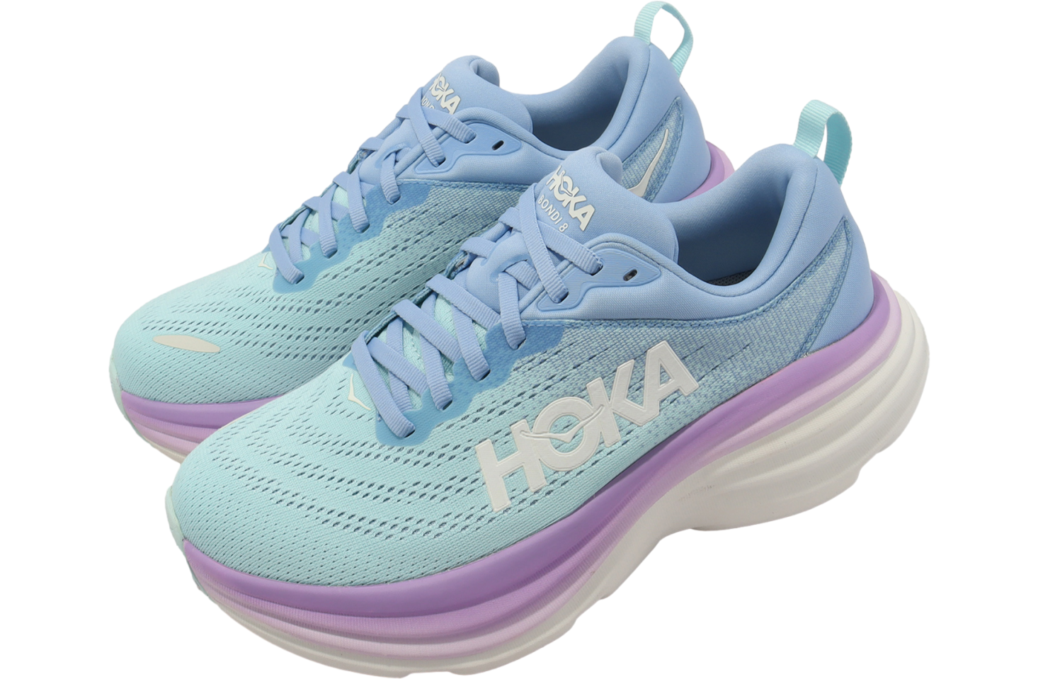 Hoka Bondi 8 D Wide WMNS Airy Blue / Sunlit Ocean