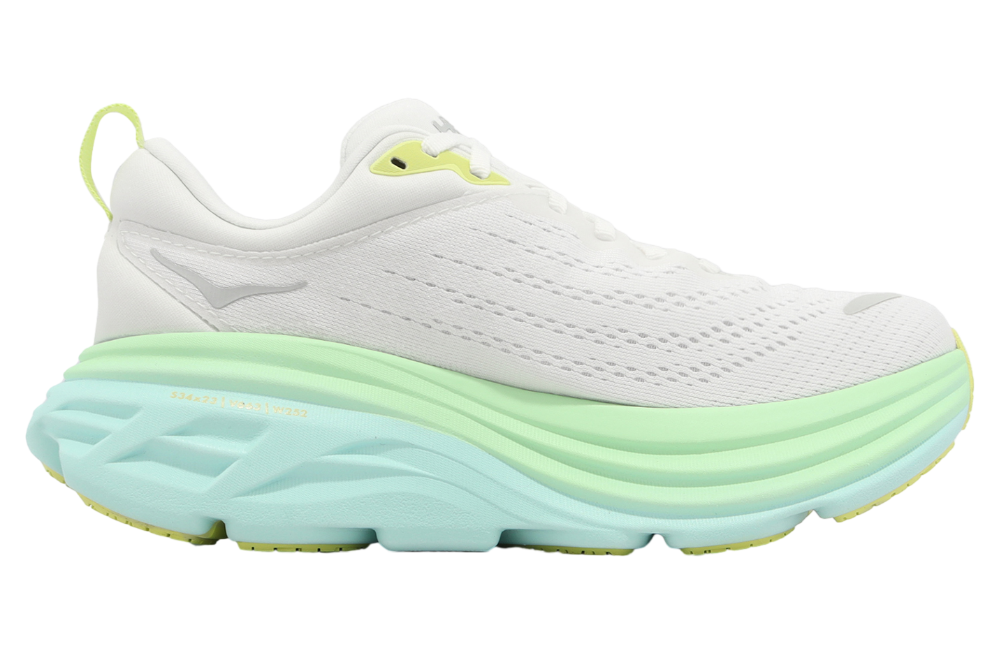Hoka Bondi 8 D Wide WMNS Champagne White / Sea Blue - Jun
