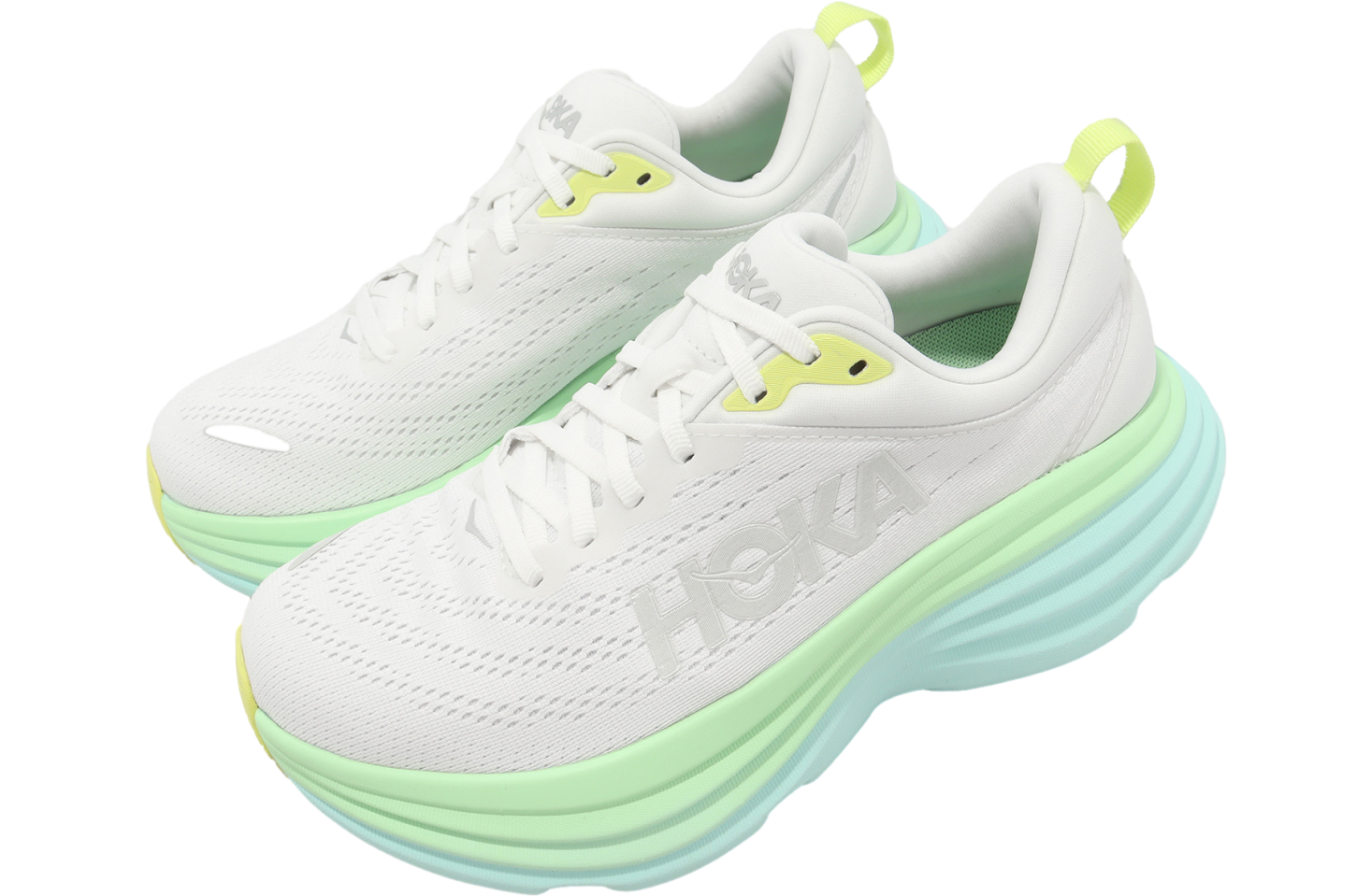 Hoka Bondi 8 D Wide WMNS Champagne White / Sea Blue