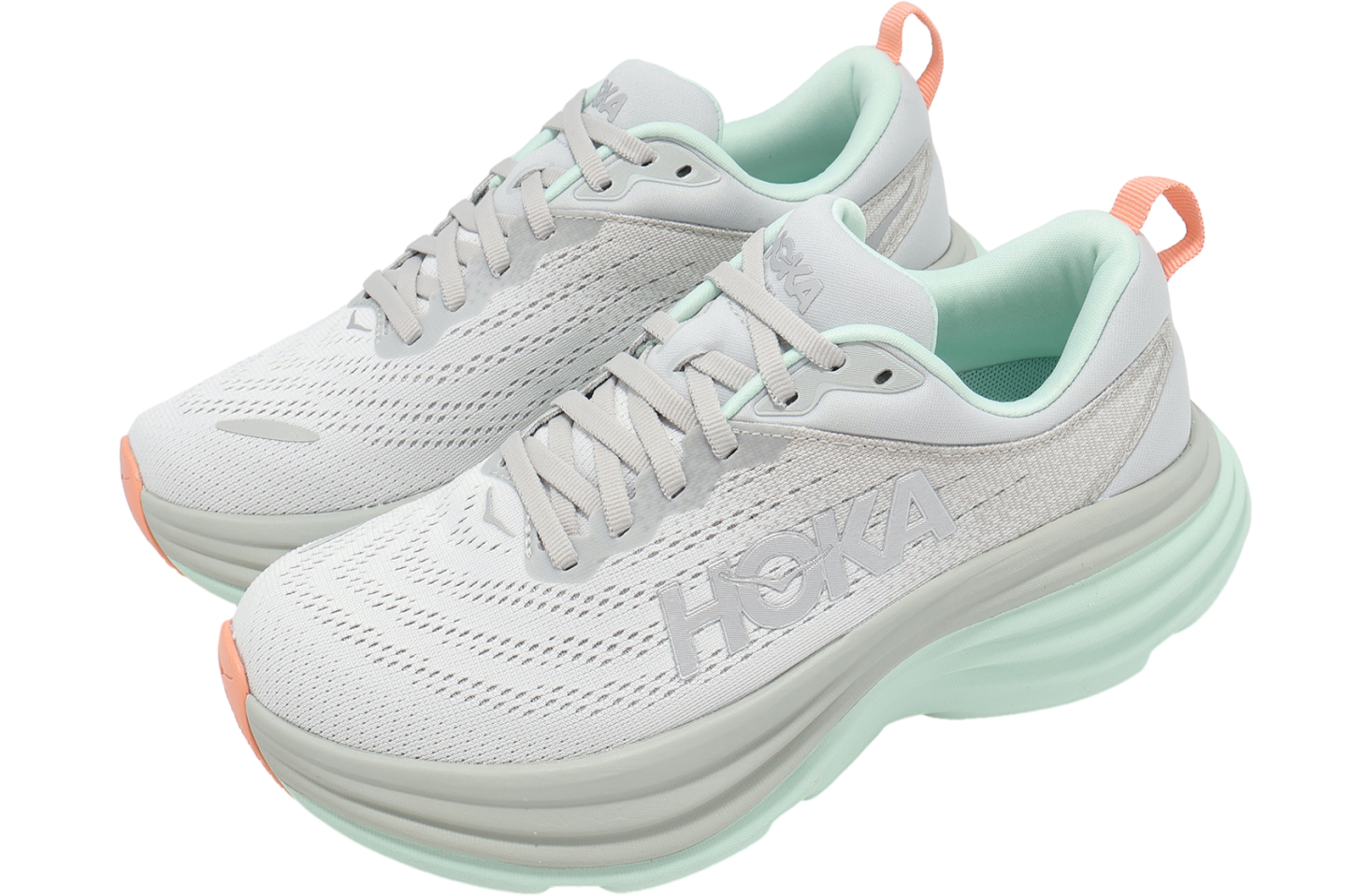 Hoka Bondi 8 D Wide WMNS Stardust / Aqua Breeze