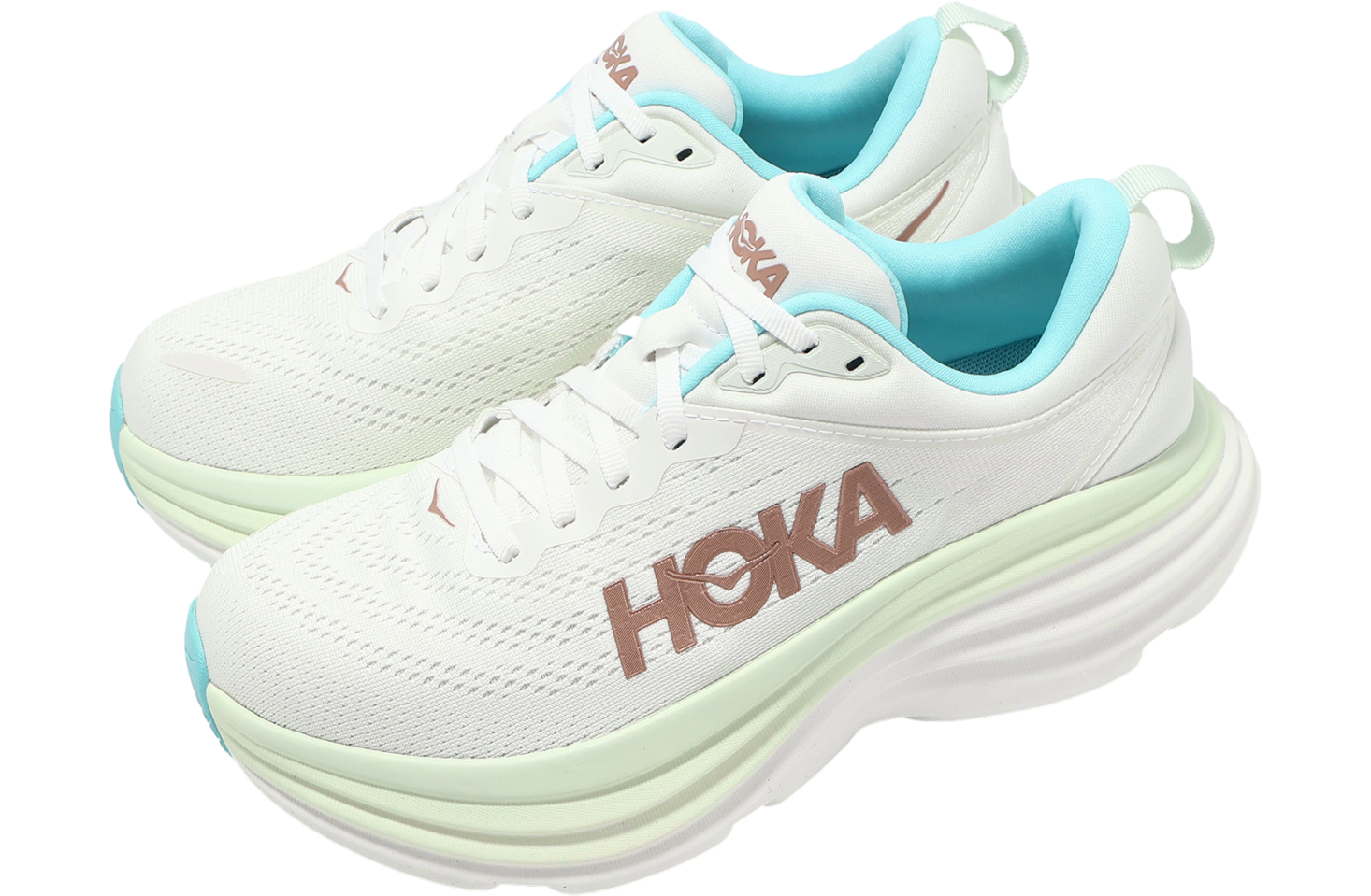 Hoka Bondi 8 WMNS Frost / Rose Gold