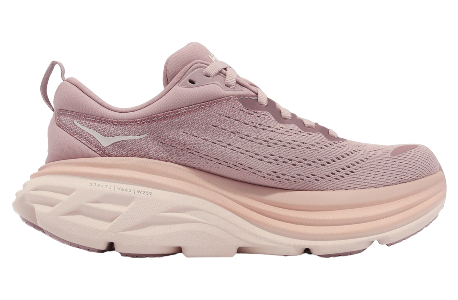 Hoka Bondi 8 WMNS Pale Mauve / Peach - Feb 2023