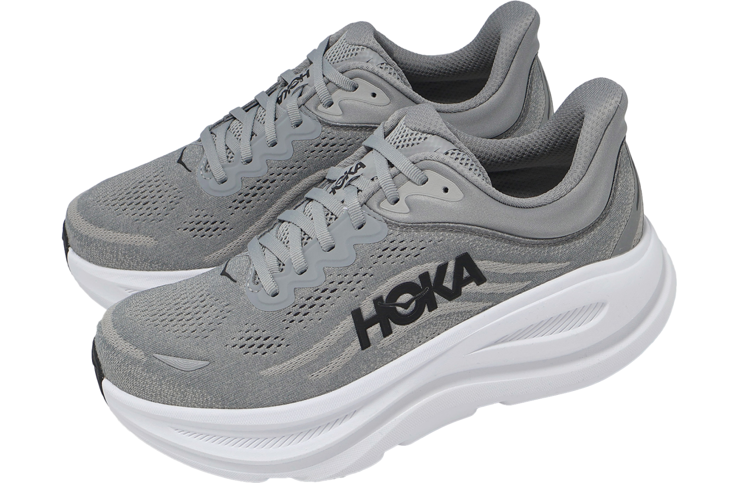 Hoka Bondi 9 2E Wide Galactic Grey / Stellar Grey