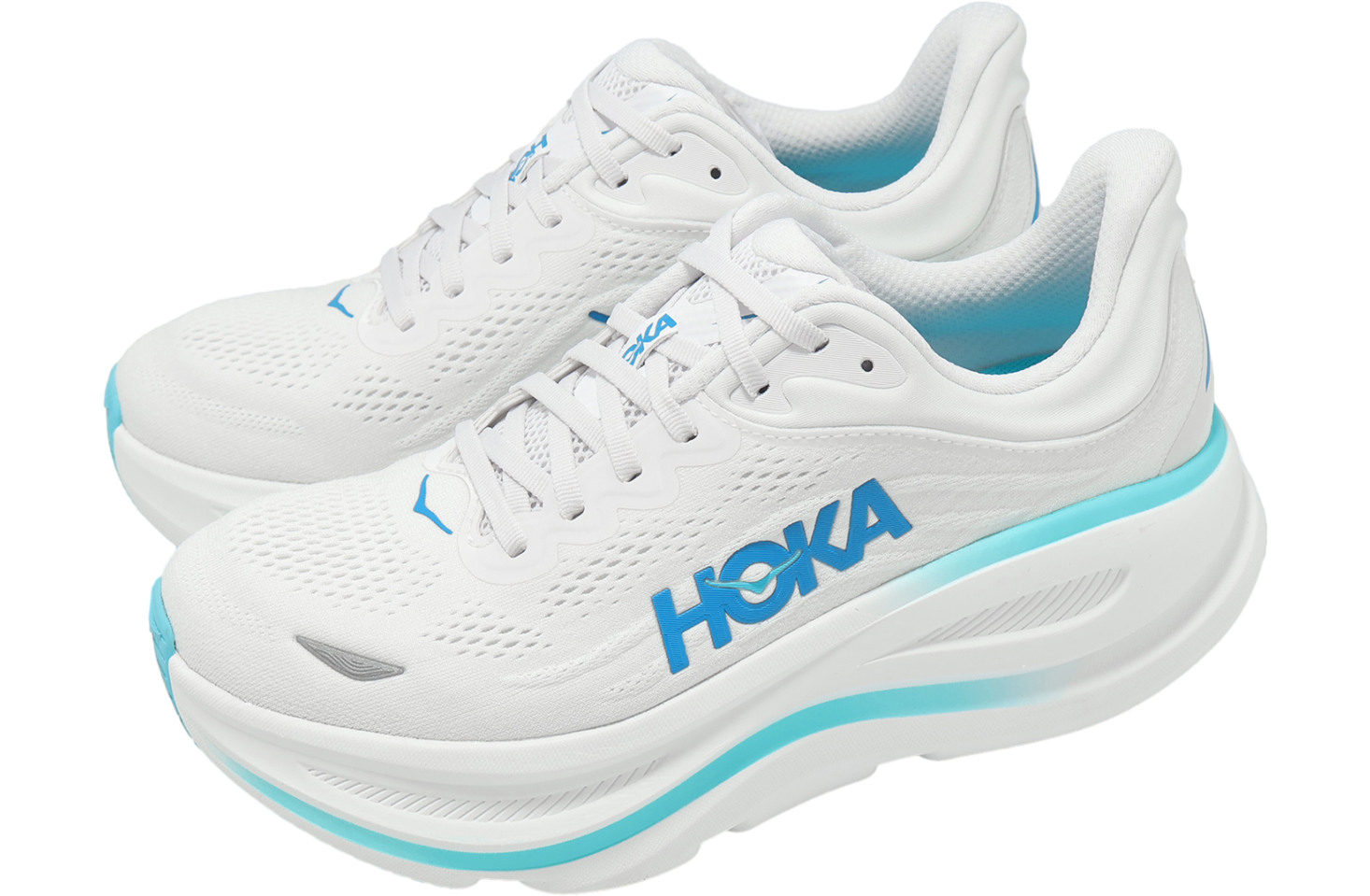 Hoka Bondi 9 White / Hoka Blue