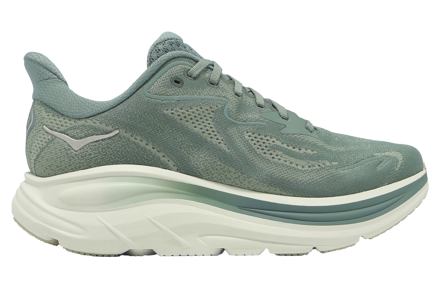 Hoka Clifton 10 2E Wide Fern Green / Silver