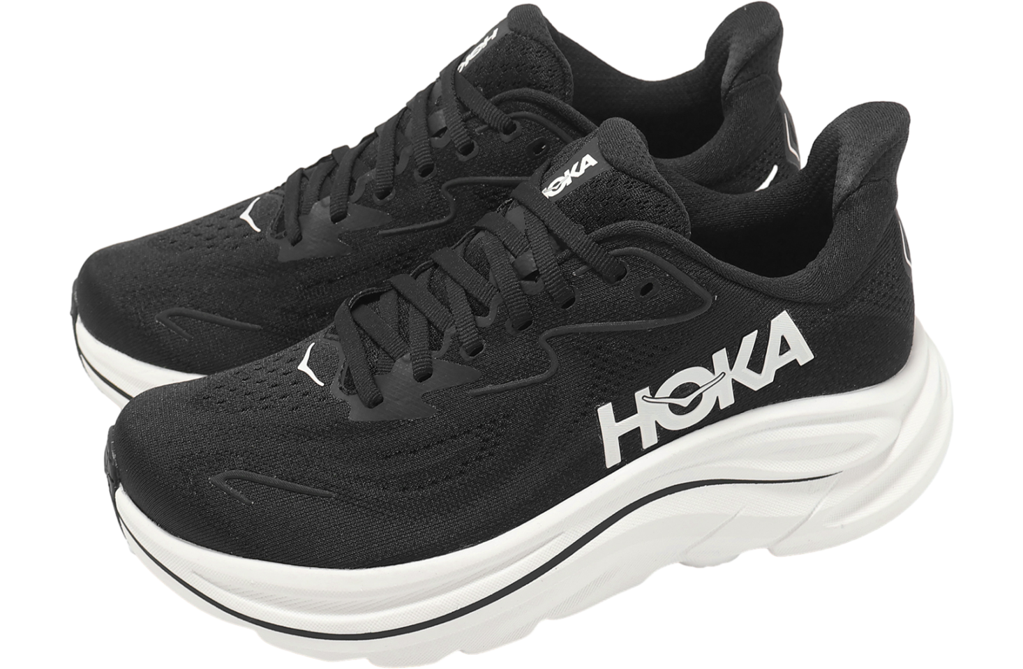 Hoka Clifton 10 D Wide WMNS Black / White