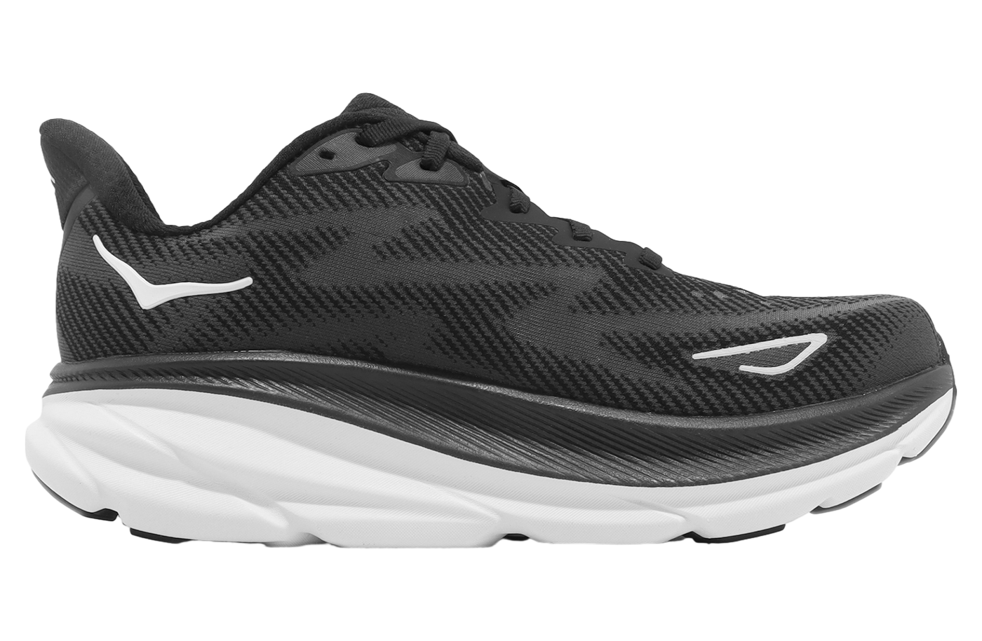 Hoka Clifton 9 2E Wide Black / White