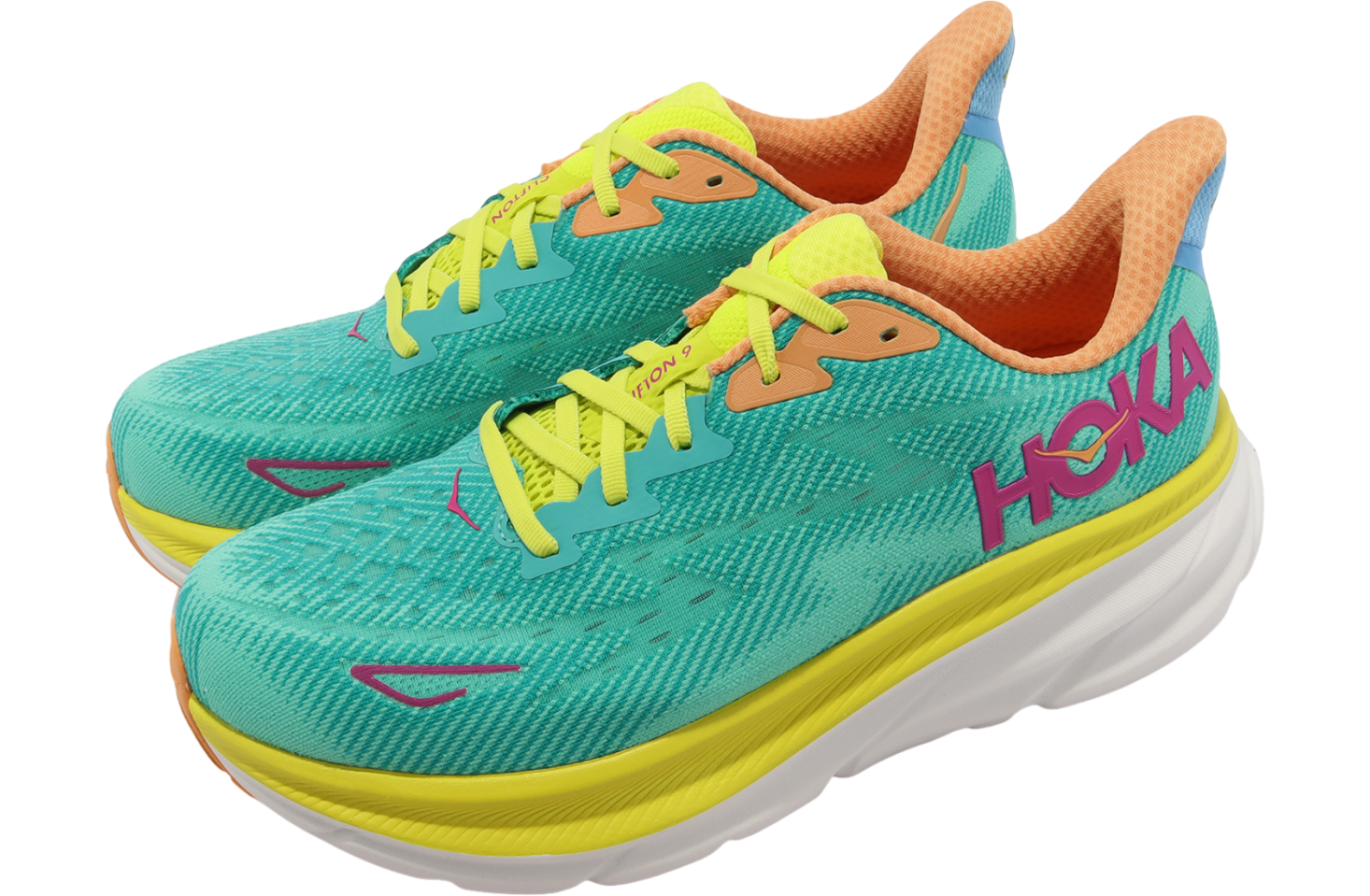 Hoka Clifton 9 2E Wide Ceramic / Evening Primrose