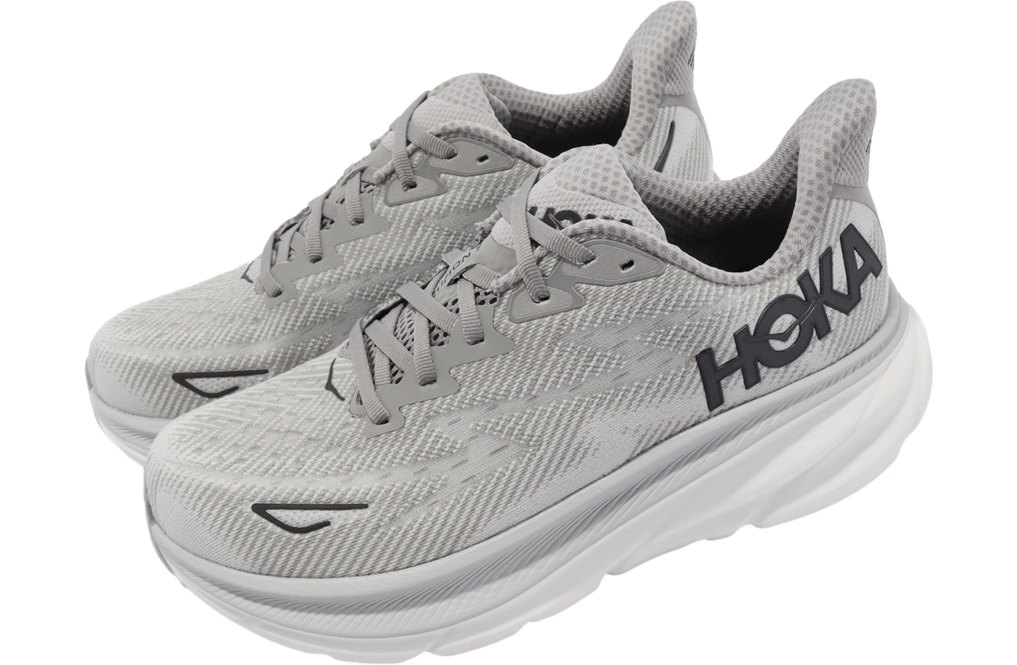 Hoka Clifton 9 2E Wide Grey / Black