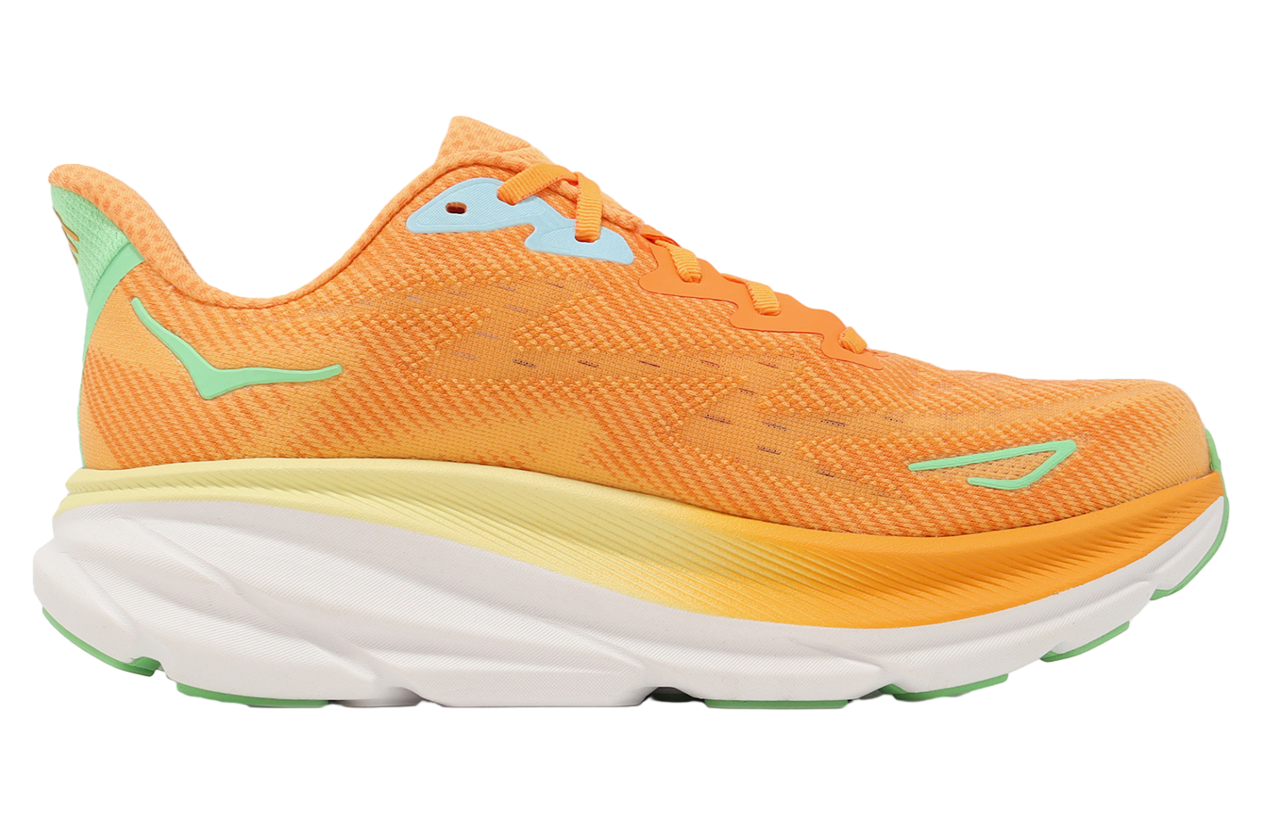 Hoka Clifton 9 2E Wide Orange / Yellow