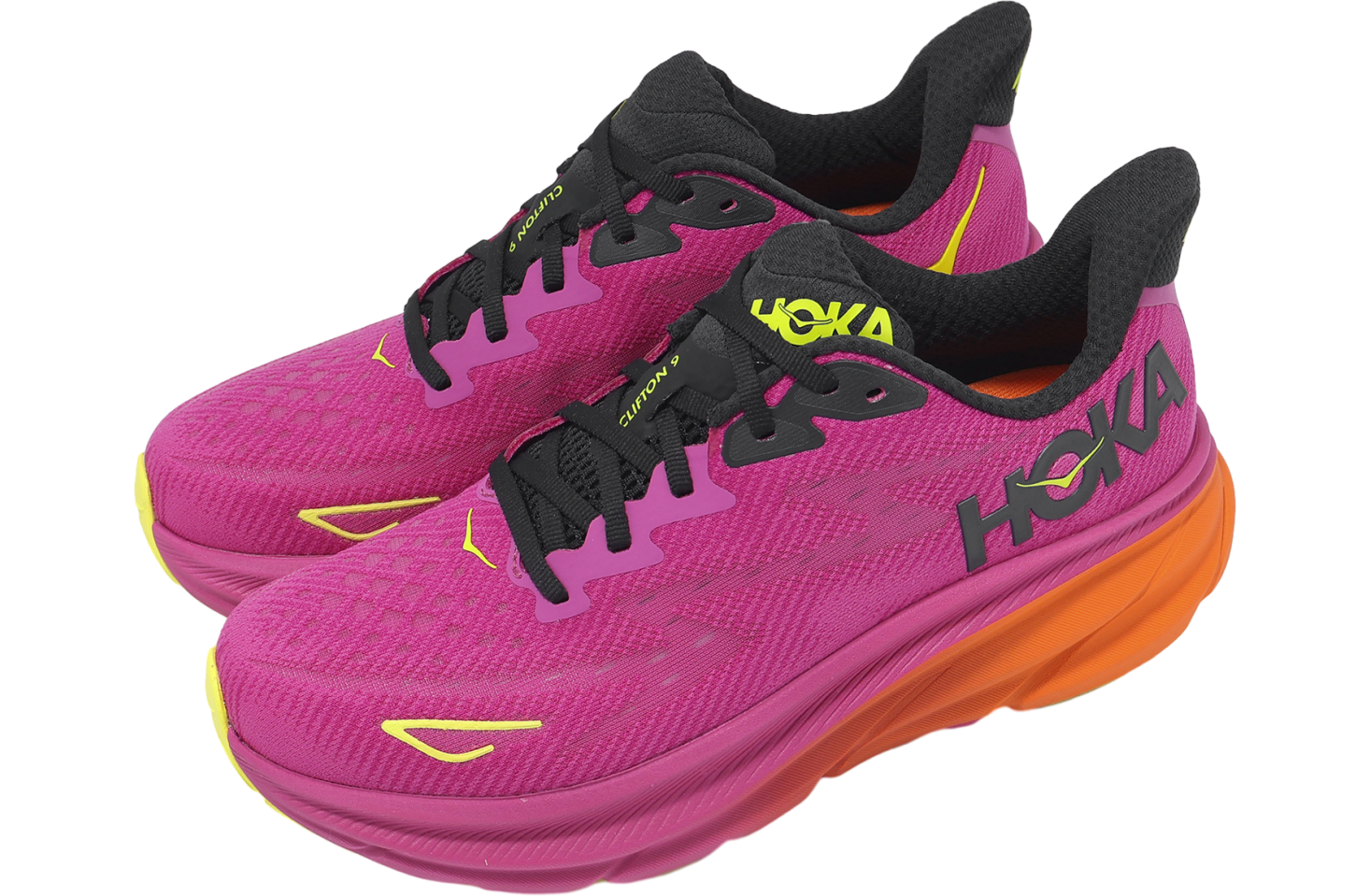Hoka Clifton 9 Fuchsia / Black