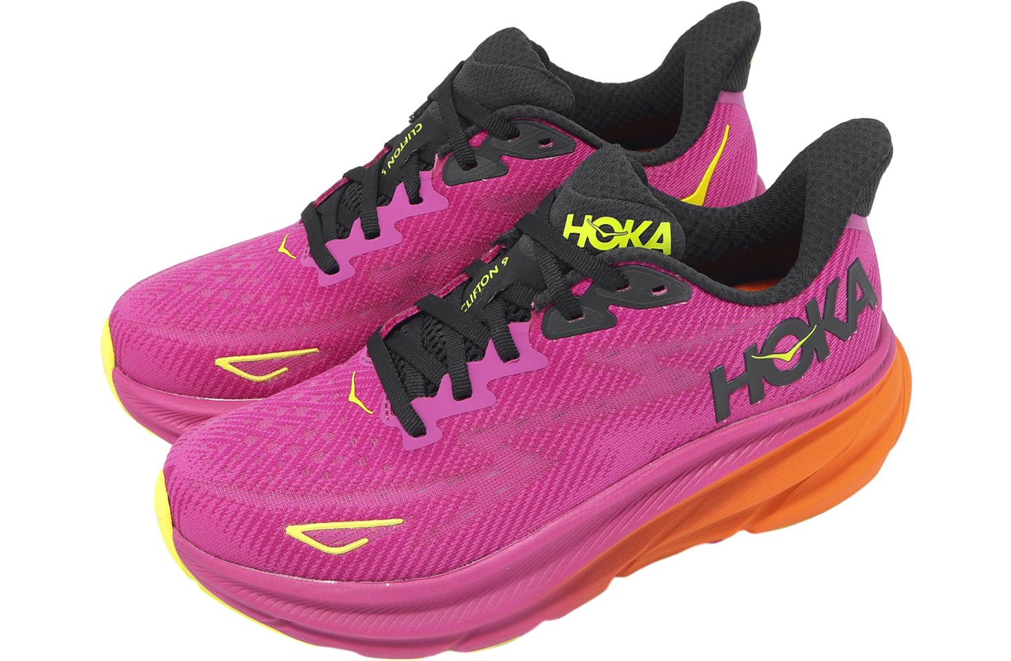 Hoka Clifton 9 WMNS Fuchsia / Black