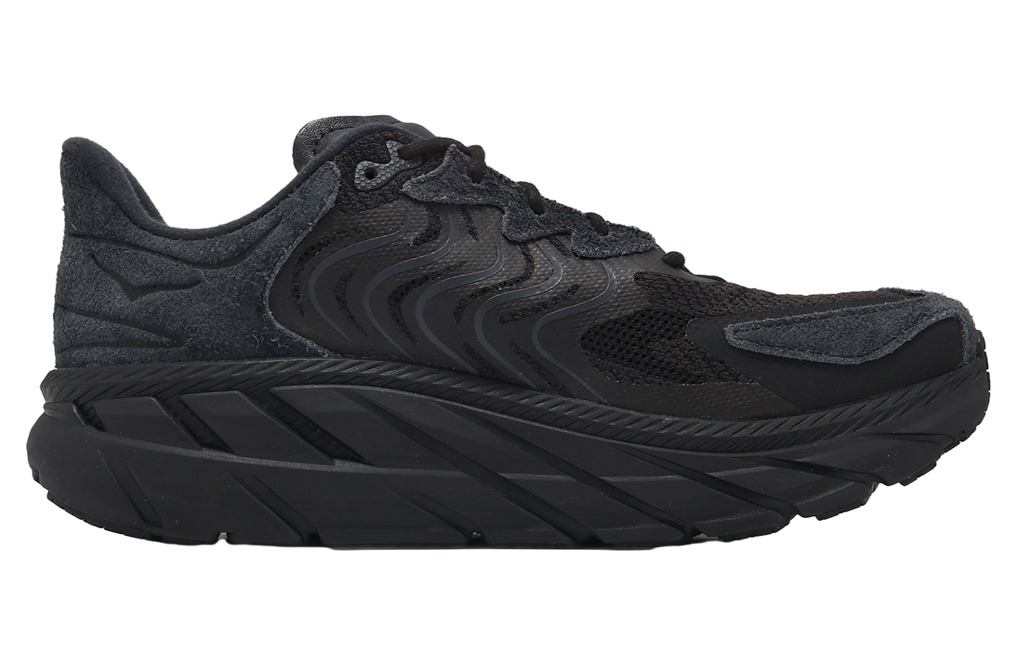 Hoka Clifton LS Black / Asphalt Ash