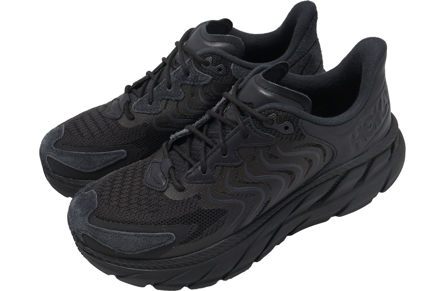 Hoka Clifton LS Black / Asphalt Ash