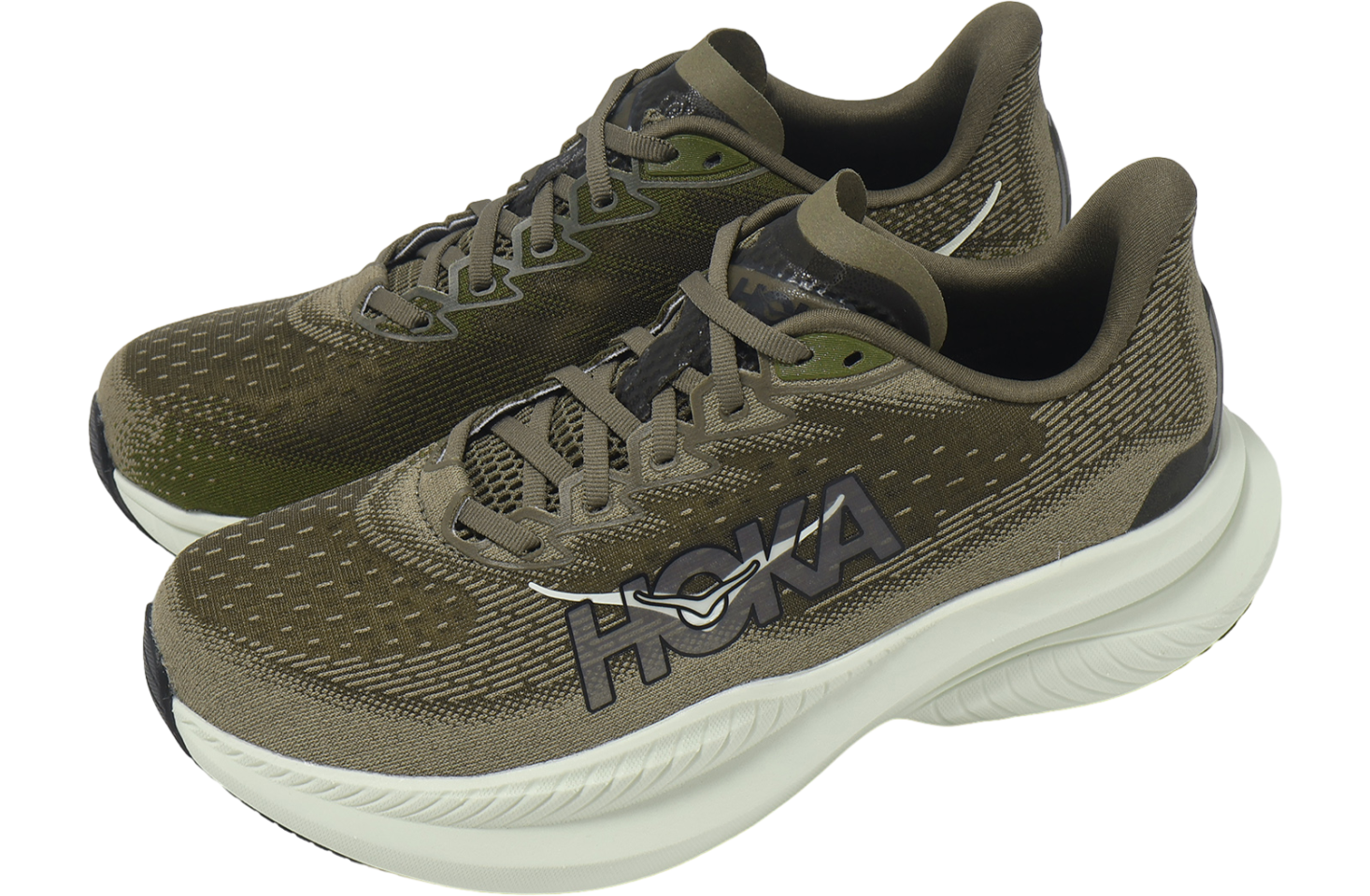 Hoka Mach 6 2E Wide Antique Olive / Truffle Salt